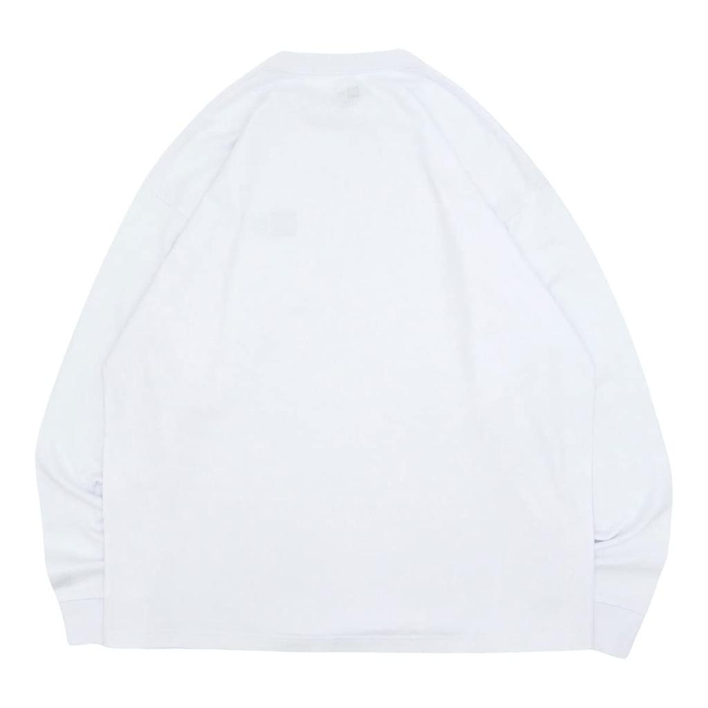 New Era Long Sleeve Long Oversized Cotton Box ONSPOTZ Streetwear Cool Travel Season [New Era] T-Shirt, Tee, L/S, Tee, 23, 14566748, NER33A0174, White,