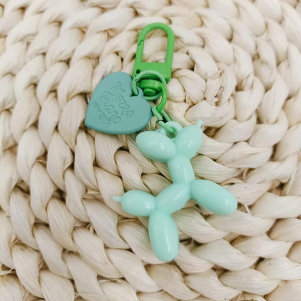Bubble Dog Keychain: Balloon Dog Pendant, DIY PVC Soft Rubber Jewelry Gift