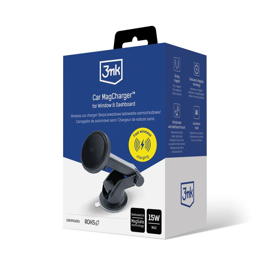 Accessories - 3Mk Car Magcharger For Window & Dashboard