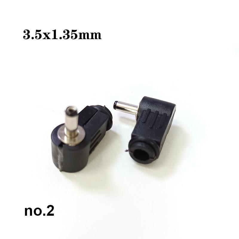 5pcs DC Male Power Plug Jack 3.5x1.35mm 4.0x1.7 4.8mm 5.5mm*2.1mm 2.5x0.7mm 2.5mm right angel connector cable Socket 2.5*0.7 solder