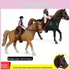Childrens Animal Horse Horseman Model Static Figurine Collectible For Playroom Decor
