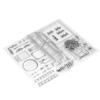 3pcs Clear Stamps DIY Interesting Durable Reusable TPR Material Transparent Appearance Embossing Scrapbooking Tool