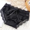 Low Waist Underwear for Women Bow Mesh Briefs Sweet Lace Panties Lady