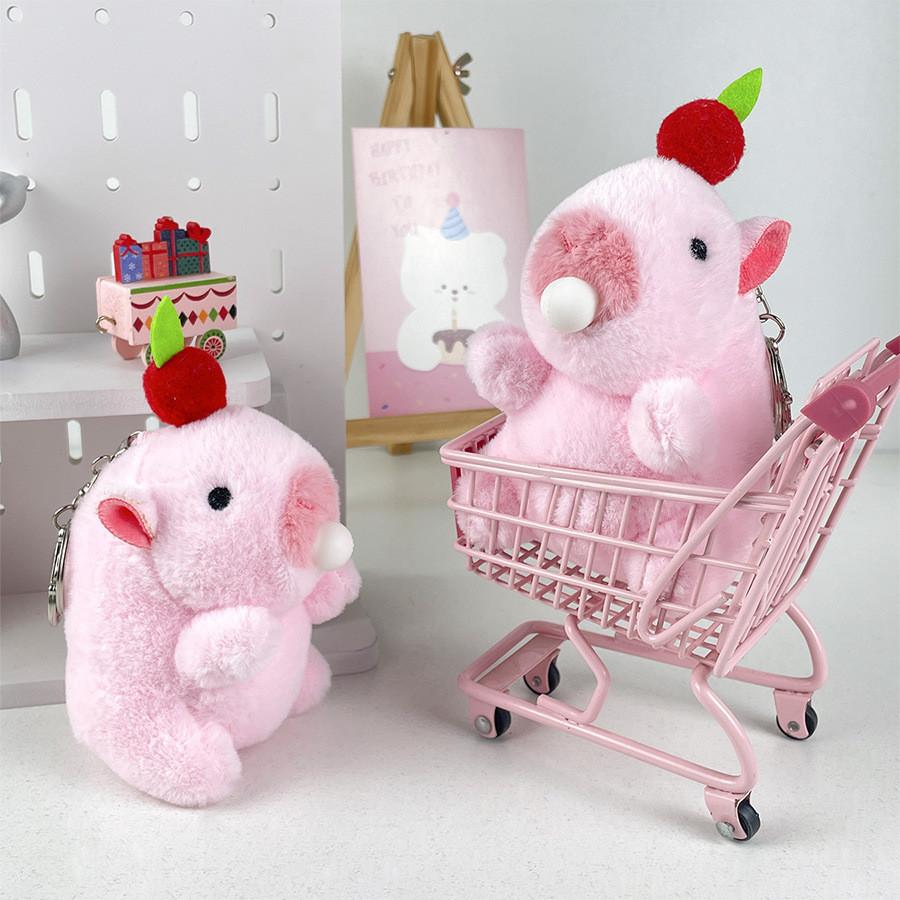 Creative Capybara Animal Plush Keychain Unique Bubble Blowing Design Perfect For Children