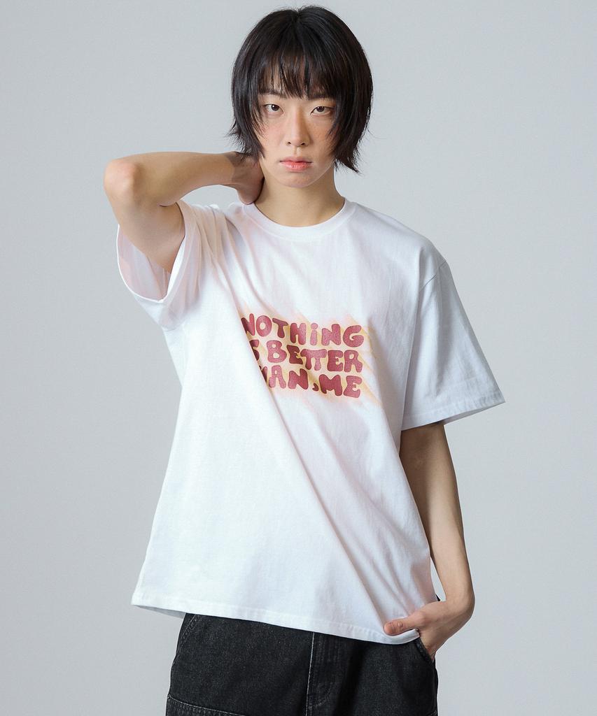 Nasttingijeubeleoldaenmi Light Lettering Tee_White