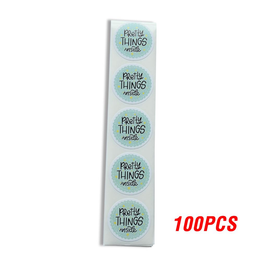 100-500Pcs High-Quality Round High-Quality Paper High-Quality Pink High-Quality Pretty High-Quality Things Inside High-Quality Stickers High-Quality