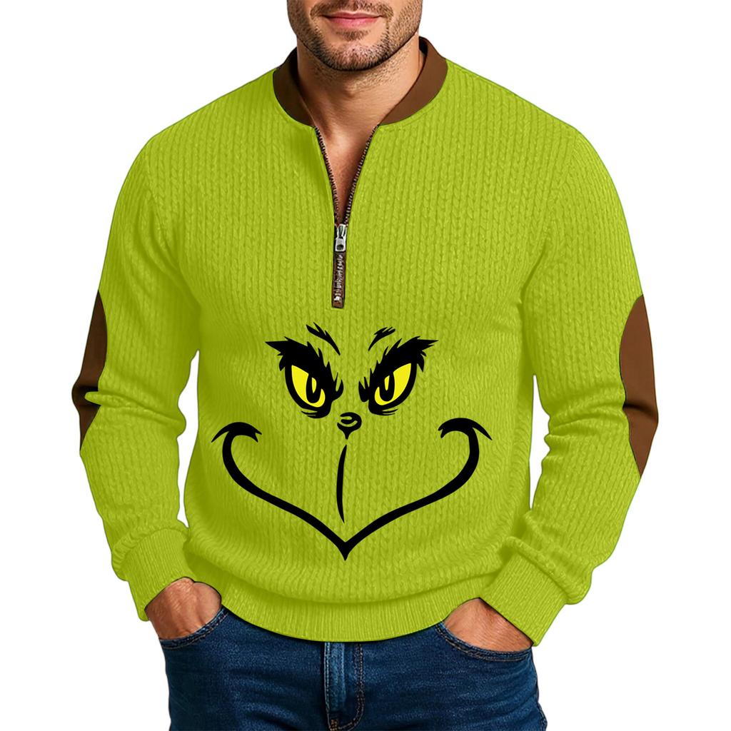 Men'S Outdoor Zipper Long Sleeved Sportswear Casual Sweatshirt