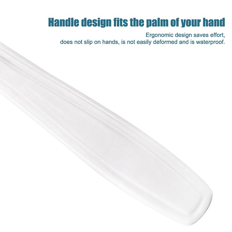 White Small Opening Stainless Steel Tongue Scraper Non-Slip Handle Breath Fresh Tongue Tools Toothbrush Coated Oral Hygiene Care