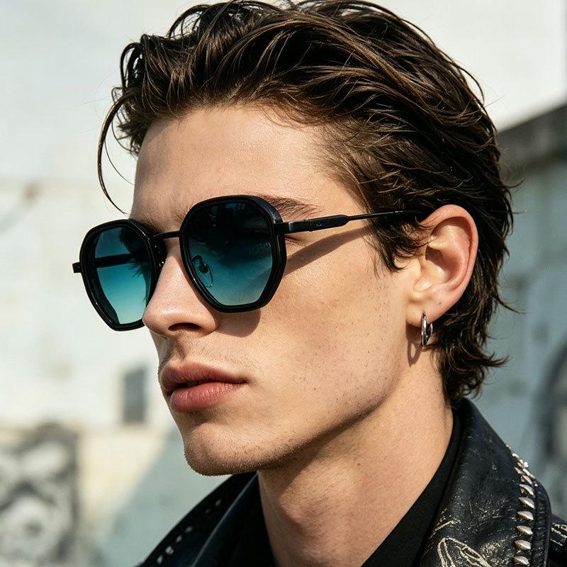 Xiaomi Retro Octagonal Sunglasses for Women Men Metal TR Mix Frame Gradient Lens Fashion Street Beach Travel Eyewear