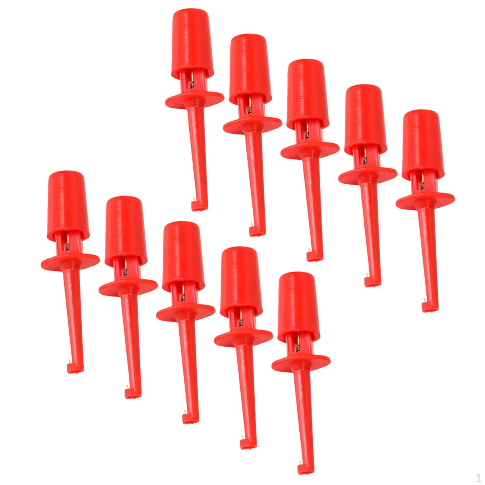 

10 Test Clip Spring Probe Hook For SMD Ic