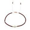 Trendy Deep Blue & Gold Rice Bead Pearl Hand Bracelet: Niche Design Women's Fashion Accessory