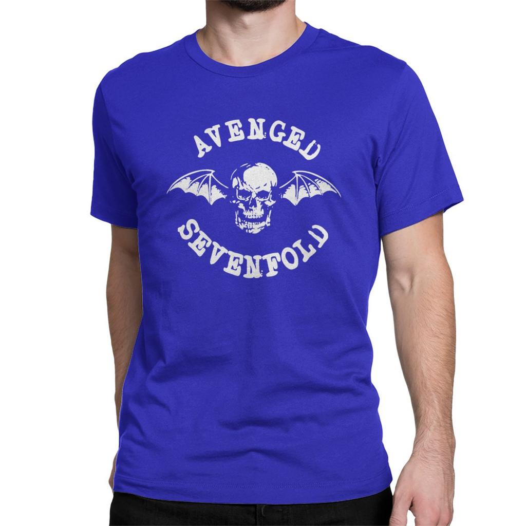 The Bat Skull Avenged Sevenfold Men Women's T Shirts A7X Diverse Rock Vintage Tee Shirt T-Shirt Pure Cotton Original Clothing