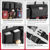 Trunk Storage - SURDOCA Car Storage Pocket, Seat Back Pocket, Large Capacity, Secure Design, Velcro Closure, Wear-Resistant, Easy Installation, Suitab