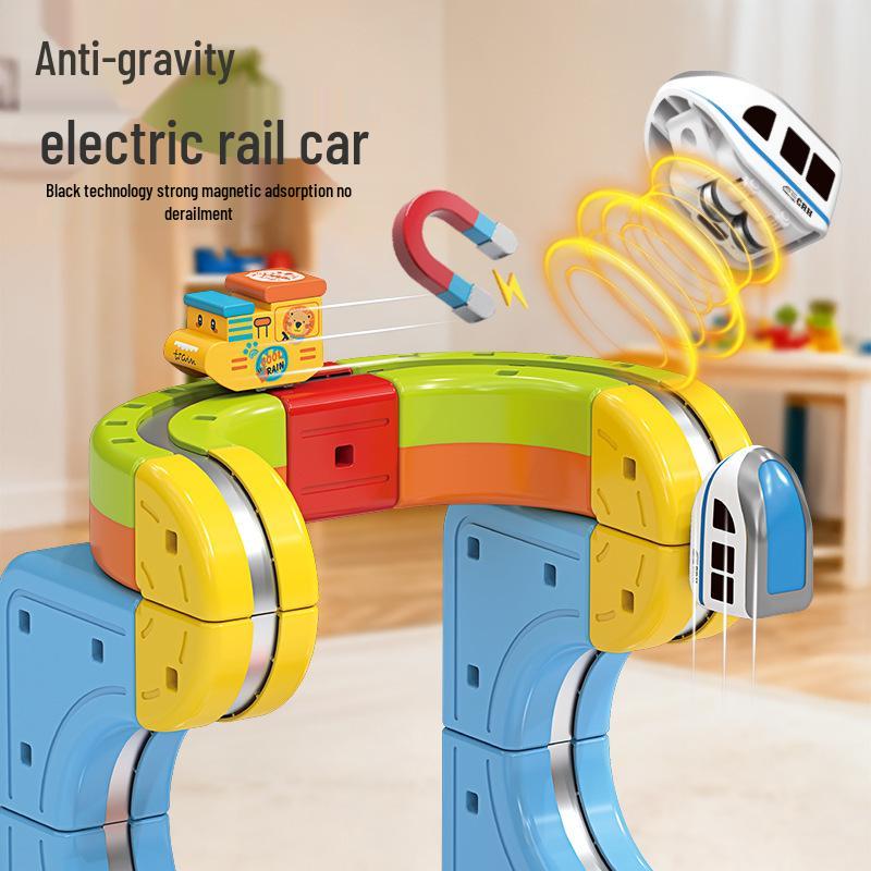 Magic Magnetic 3D High-Speed Electric Rail Car: Anti-Gravity Versatile Building Blocks Toy