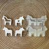 Food Grade Silicone Dalahorse Mould Set With Four Designs For Plasters Craft Projects And Gift Making