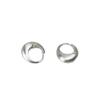 Silver Brushed Thick Hoop Earrings for Women - Versatile, Cool Style for Parties