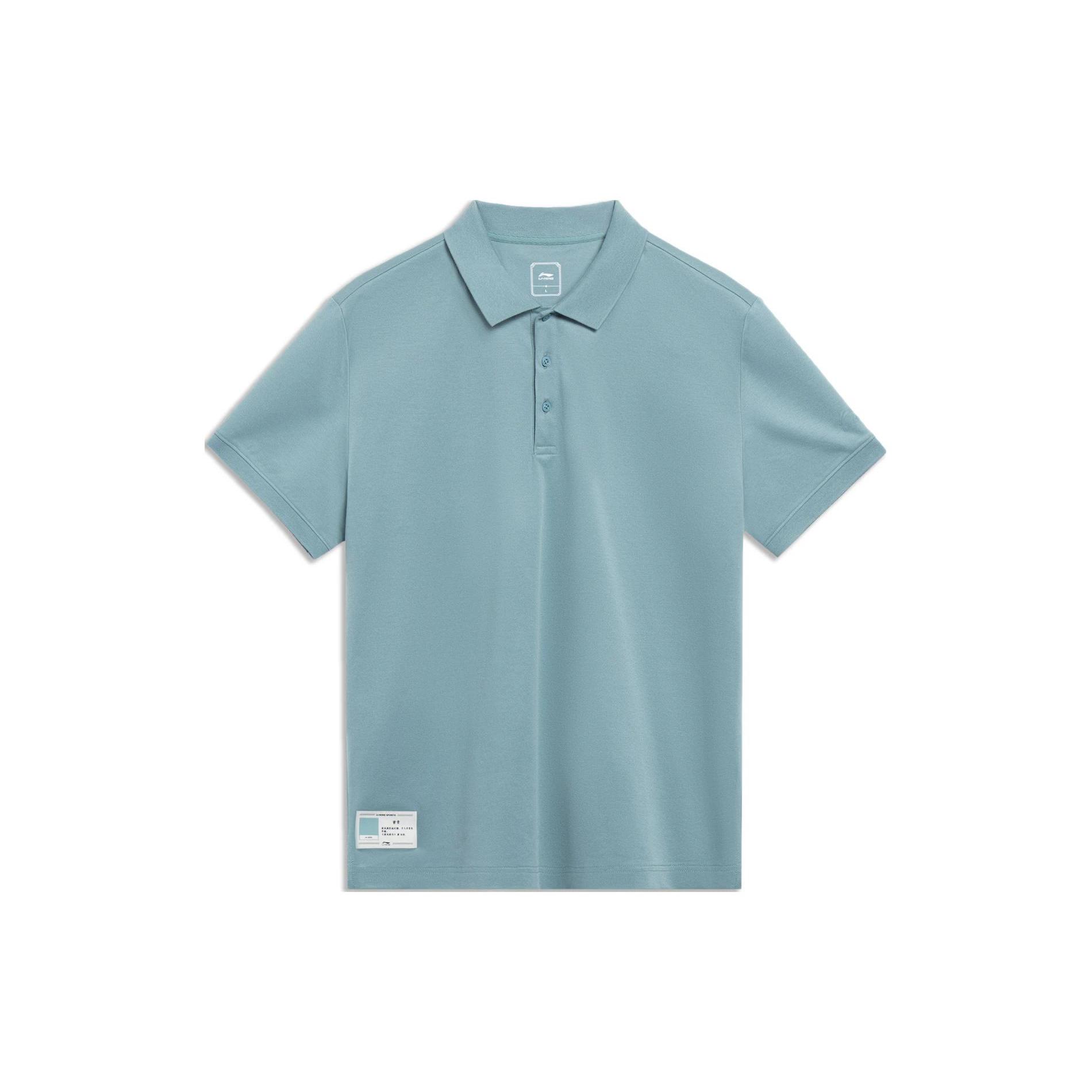 Li Ning Polo Shirt Men s Cyan Bronze APLT019-7 M