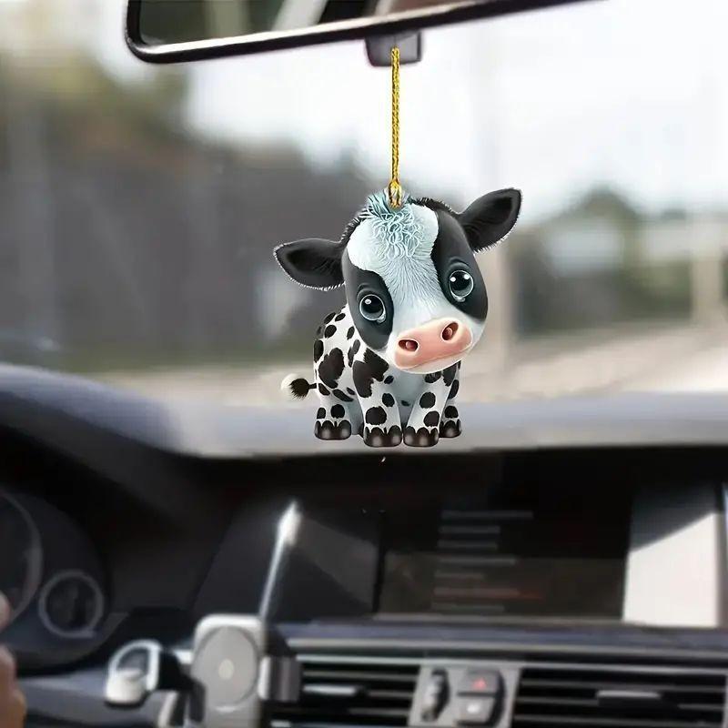 

Eyecatching Acrylic 2d Rearview Mirror Accessories Unique Cartoon Christmas Tree Items Decor 1