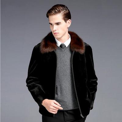 Imitation Fur Men's Clothing Whole Mink Fur Coat Men's Mink Lapel Mink Fur Grass Men's Fur Coat Coat Coat