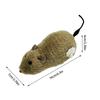 Cat Mice Toys Wind up Indoor Cat Plush Mouse Hunting Toy Plush Mice Pet Toys Clockwork Mouse Running Toy Realistic Mouse