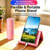 Silicone Desktop Phone Tablet Foldable Portable Multifunctional Lazy Bracket Non Slip with Charging Hole for Travel Home Office