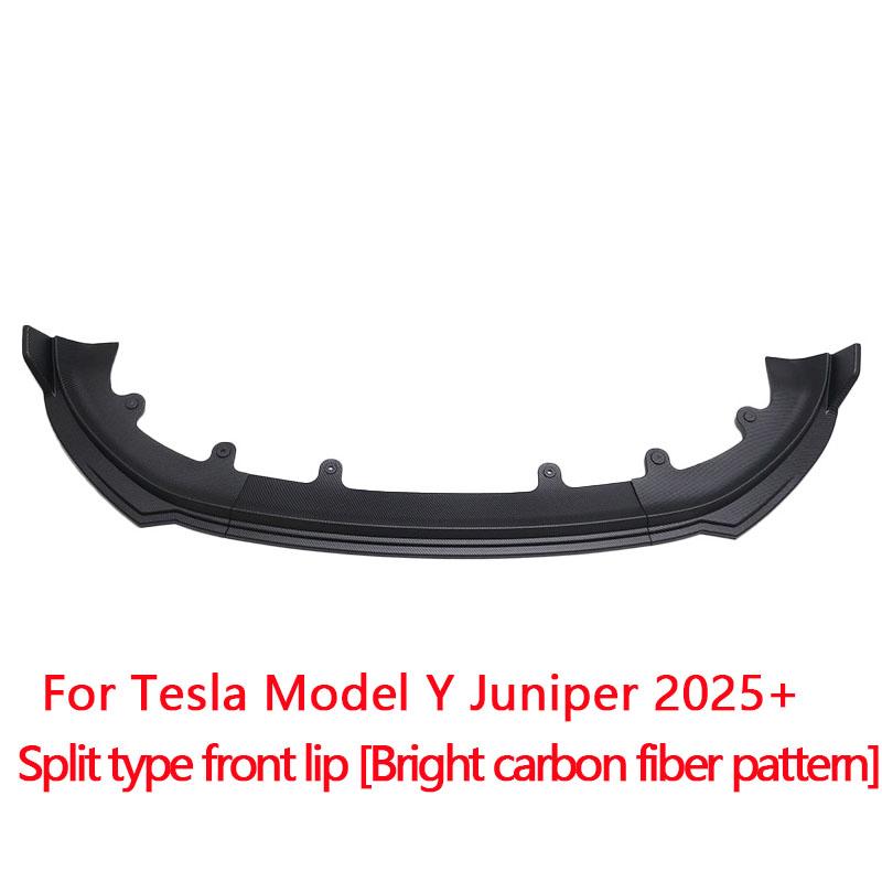 For New Tesla Model Y Juniper Launch 2025+ Front Bumper Front Lip Front Shovel Kit Sedan Body Spoiler Splitter Chin Guard Kit