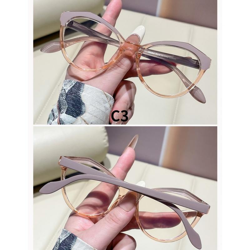 Dámské brýle: trendy nadrozměrné kočičí brýle v barevných blocích