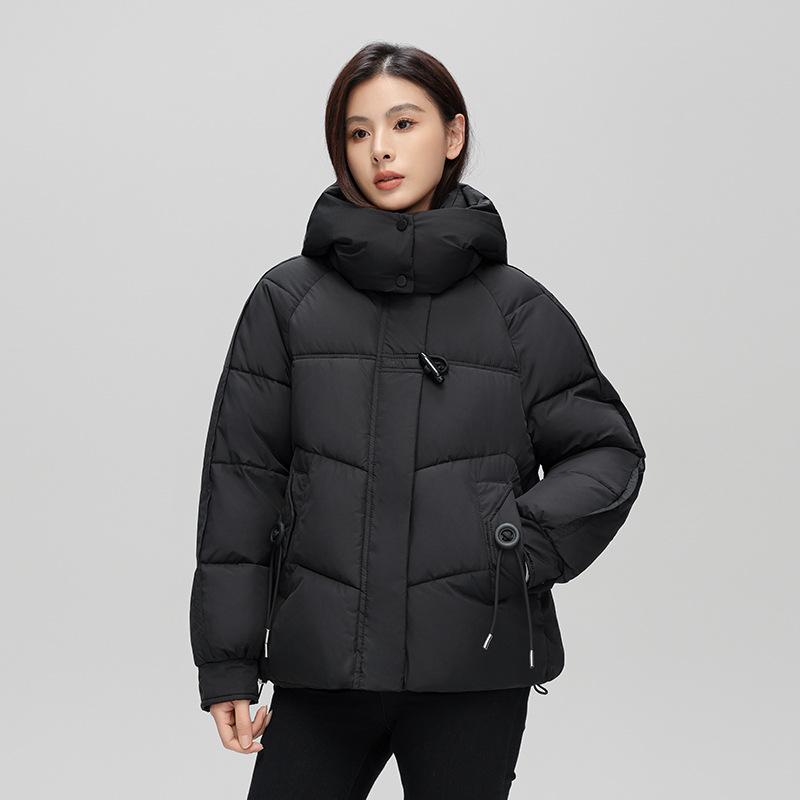 

Теплая хлопковая одежда для женщин 2025 зима новинка корейская толстая свободная милая хлопковая куртка для студентов M чёрный