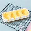 Popsicle Mold with Lid, Silicone Ice Cream Molds with 6 Sticks, 4 Cavities DIY Handmade Popsicle Mold for Making Cakesicles, Cake Pops, Ice Cream