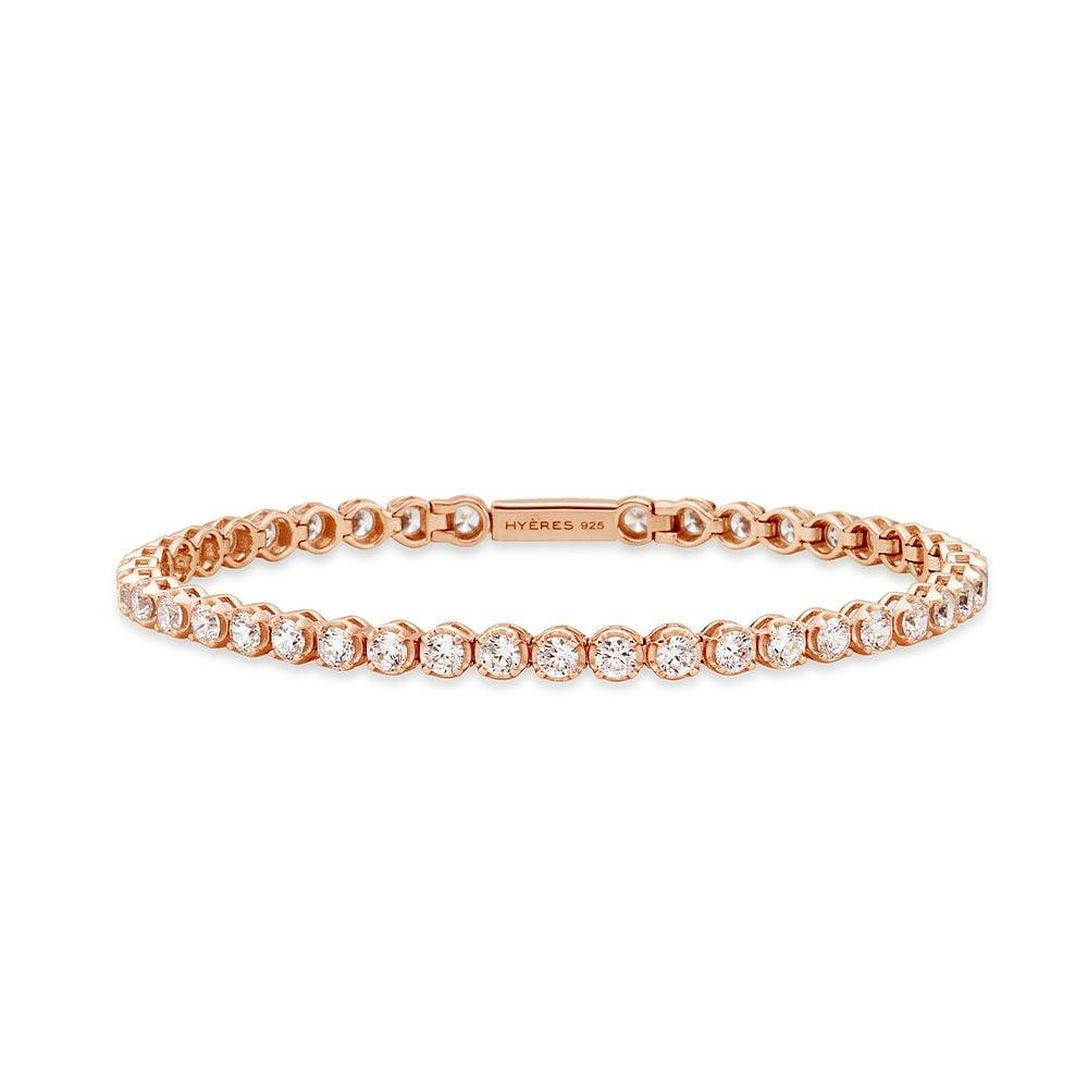 Essence Silver (P) Crown Tennis Bracelet 3mm Hl4B5B401P9