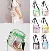 Storage Bag PVC Transparent Bag Square Waterproof Crossbody Bag Portable Women Handbag  Women