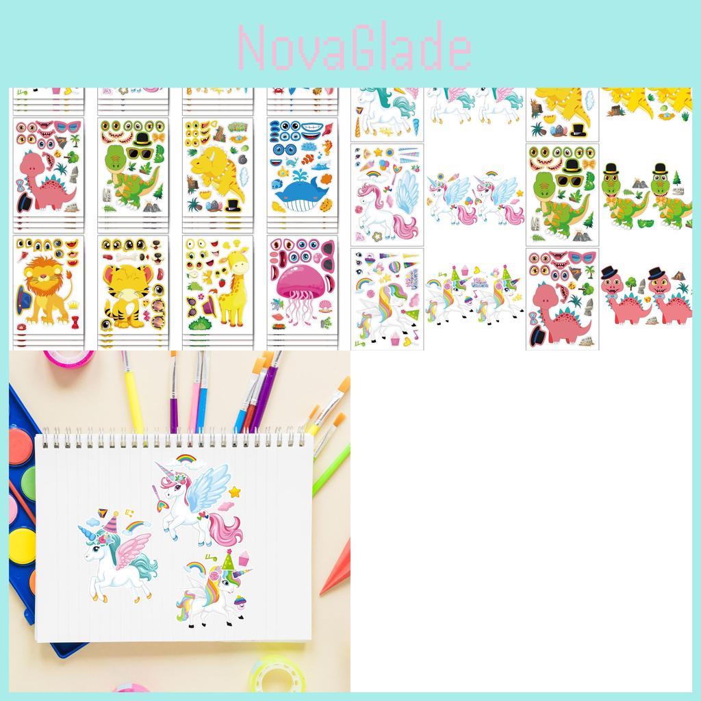 Cm2409002 Cute Animal Theme Kids Interactive Puzzle Diy Sticker Set For Family Fun