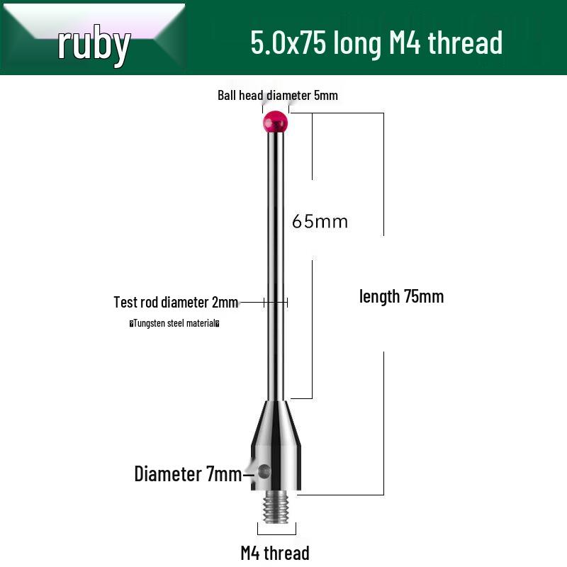Aokewen M4 Ruby CMM Probe Stylus