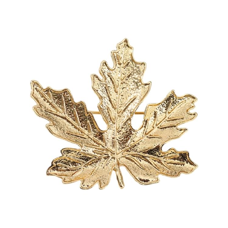 

Maple Leaf Jewelry Pin with Intricate Crystal Embellishment Statement Brooch Jewelry Elegant Vintage Accessory for Women