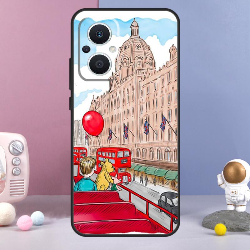 London Red Bus Big Ben Funda For OPPO Reno 12 F 11F 13F 14F 10 11 13 14 Pro 7 8 Lite OPPO Find X9 X6 X5 X8 Pro Case