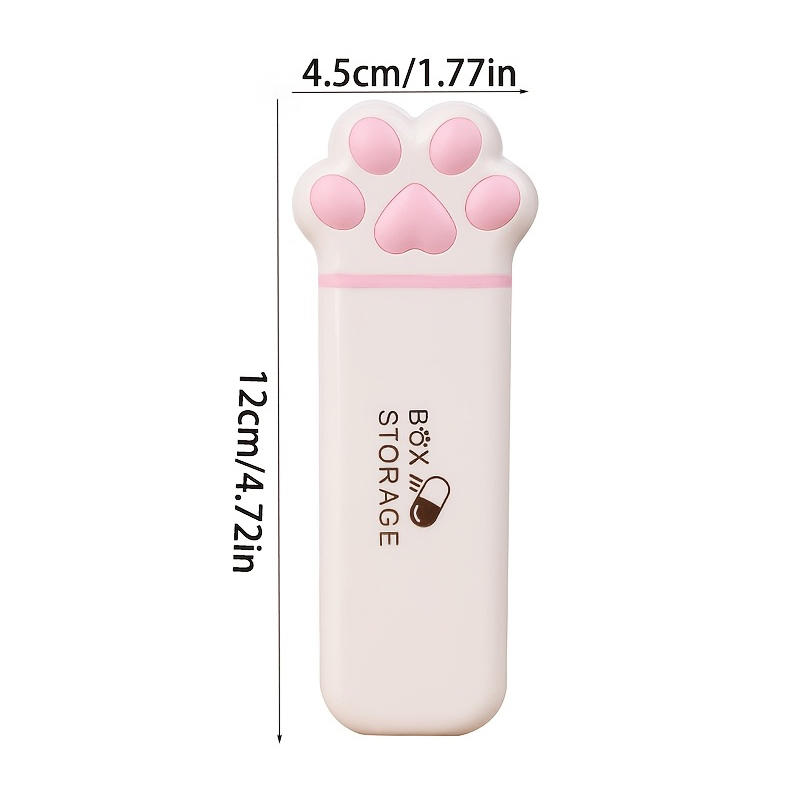 Portable Pill Box Push-Pull Type 3 Compartments Small Pill Box Portable Travel Medicine Packing Storage Box