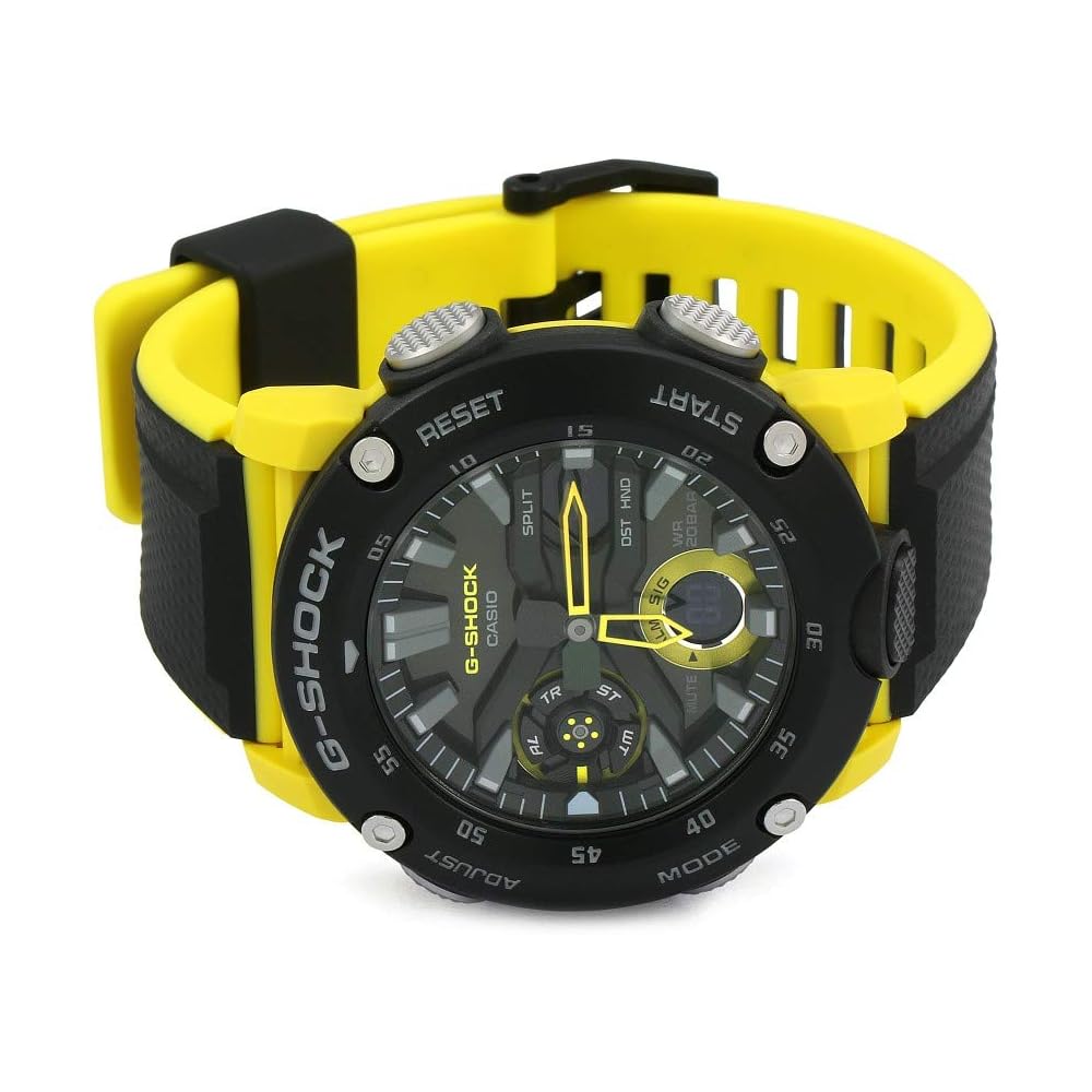 Casio G-Shock GA-2000-1A9 Men's Watch Carbon Core Guard Structure Yellow
