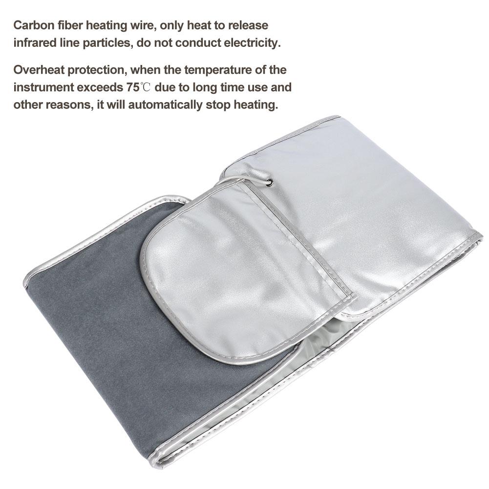 Infrared Heating Sauna Belt Detoxification Body Shaping Waist Belt Fitness Device (US Plug)