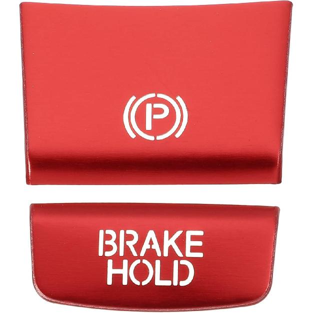 

Handbrake Button Sticker with Adhesive Interior Console Button Switch Trim Cover Sticker for Honda HRV 2016-2020 Aluminum Alloy Red (Set of 2) красный