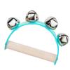 Jingle Bell Toy Handle Bells Wooden Ergonomic Design Bright Color Early Education Kids Musical Toy