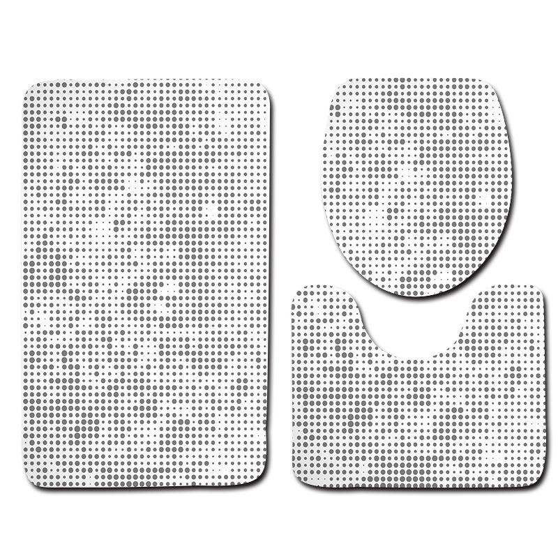World Cup Football Toilet Three-Piece Floor Mat Bathroom Three-Piece Carpet Doormat