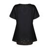 Women's Large Top Round Neck Printing Loose A-line Short Sleeve T-shirt