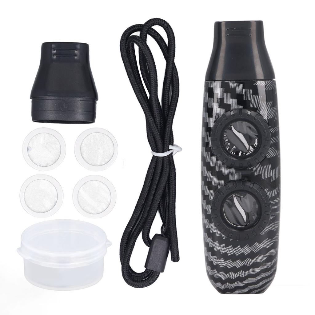 Kazoo-Flöte, Doppellochflöte, verstellbares Musikalisches Blasinstrument mit Membran zum Spielen