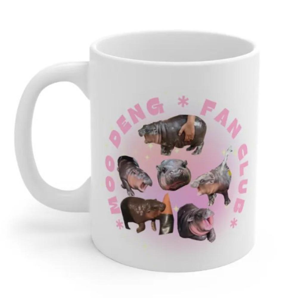 

New Hippopotamus Emoji Ceramic Coffee Mug Tea Mug Zoo Gift 301-400ml