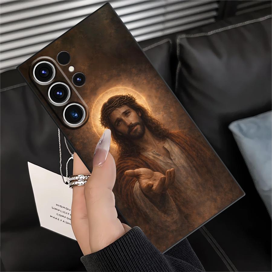 Creative Jesus Art Case for Samsung Galaxy S26 Ultra S24 S25 Plus S21 FE Note 20 8 9 10 S20 Ultra S23 S10 S9 Funda Phone Cover