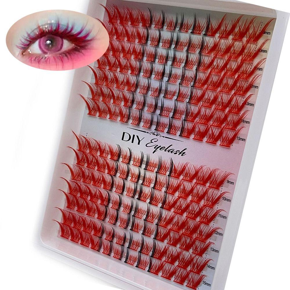 

Red Fox Eye Cluster Lashes Volume Thick Fake Eyelashes False Eyelashes Eyelash Extension