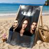 Vampir Saga Romanze Strandtuch, Mikrofaser Strandtuch, Perfekt für Pool, Strand, Reisen, Heimdekoration Strandparty Fan Geschenke