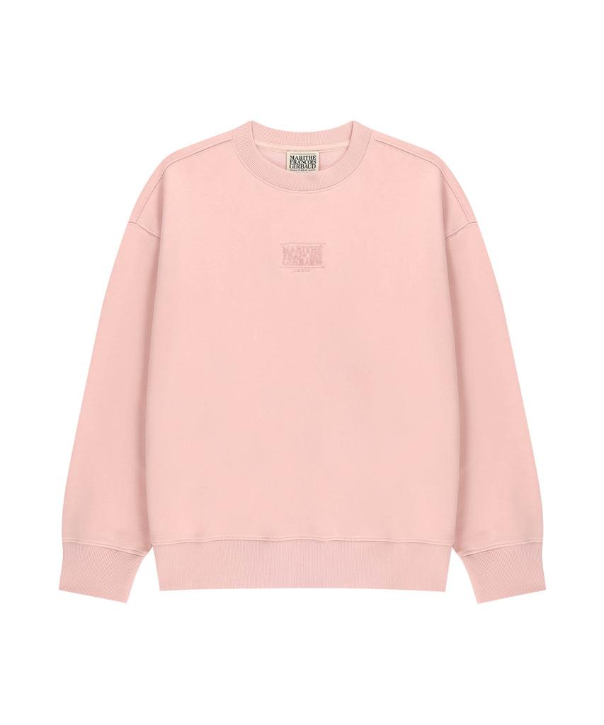 Malittepeulangsowajeobeo Drawing Classic Logo Sweatshirt Salmon