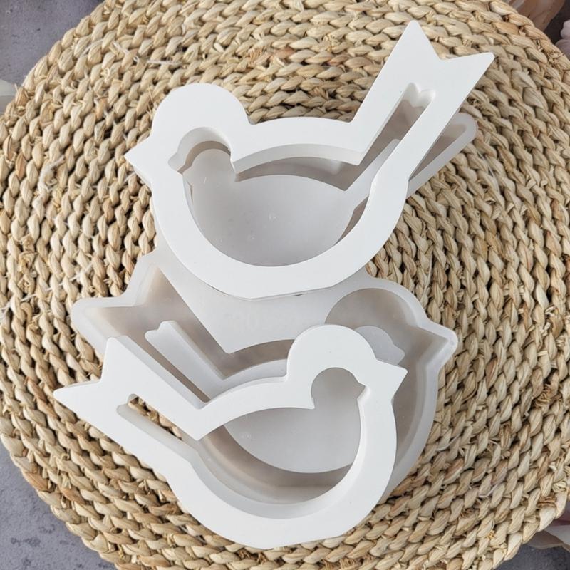 Silicone Hollow Bird Shape Mould Ideal For Family Craft Including Candle Making