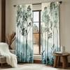 2 Pieces Fantasy Forest Scenery Print Curtains - Polyester Fabric   Machine Washable   Suitable for Bedroom   Kitchen   Living Room